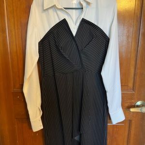 VENUS Black and White Dress